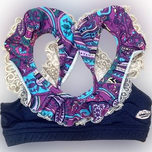 California Kisses Paisley Dance top Youth Medium